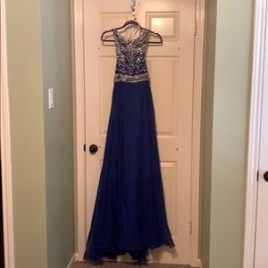 Blush Long Prom Dress